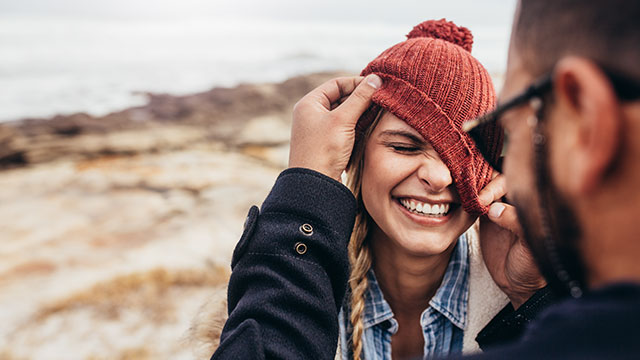 A couple enjoying outdoors
